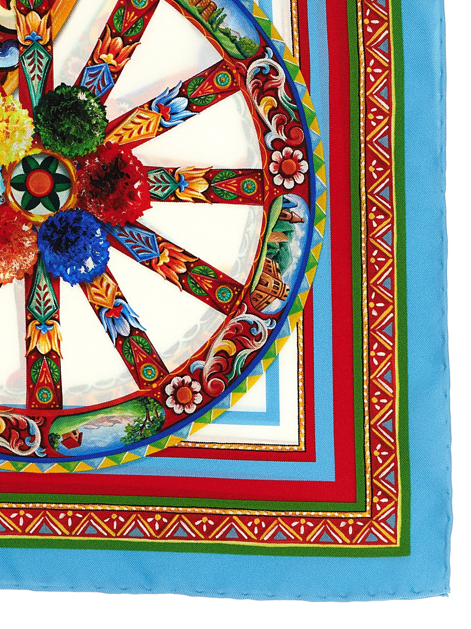 Dolce & Gabbana Mehrfarbiger Seidenschal