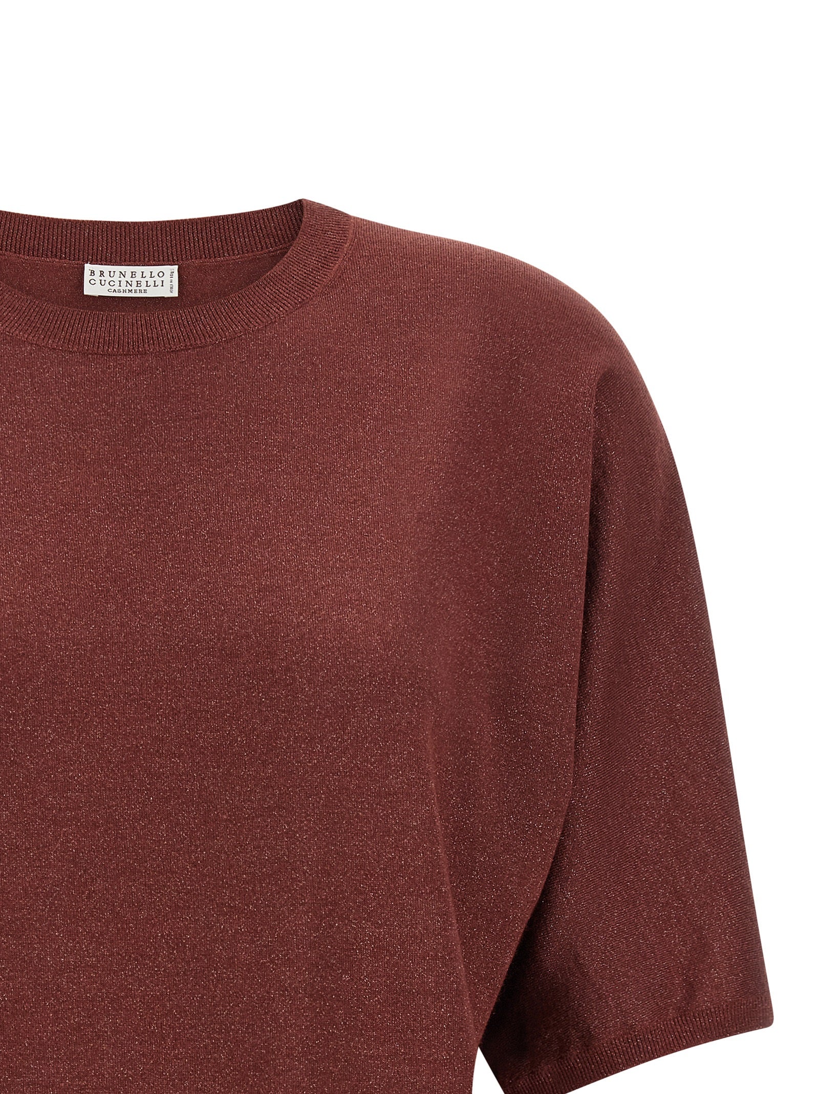Brunello Cucinelli Kaschmir-Strickjacke in Bordeaux