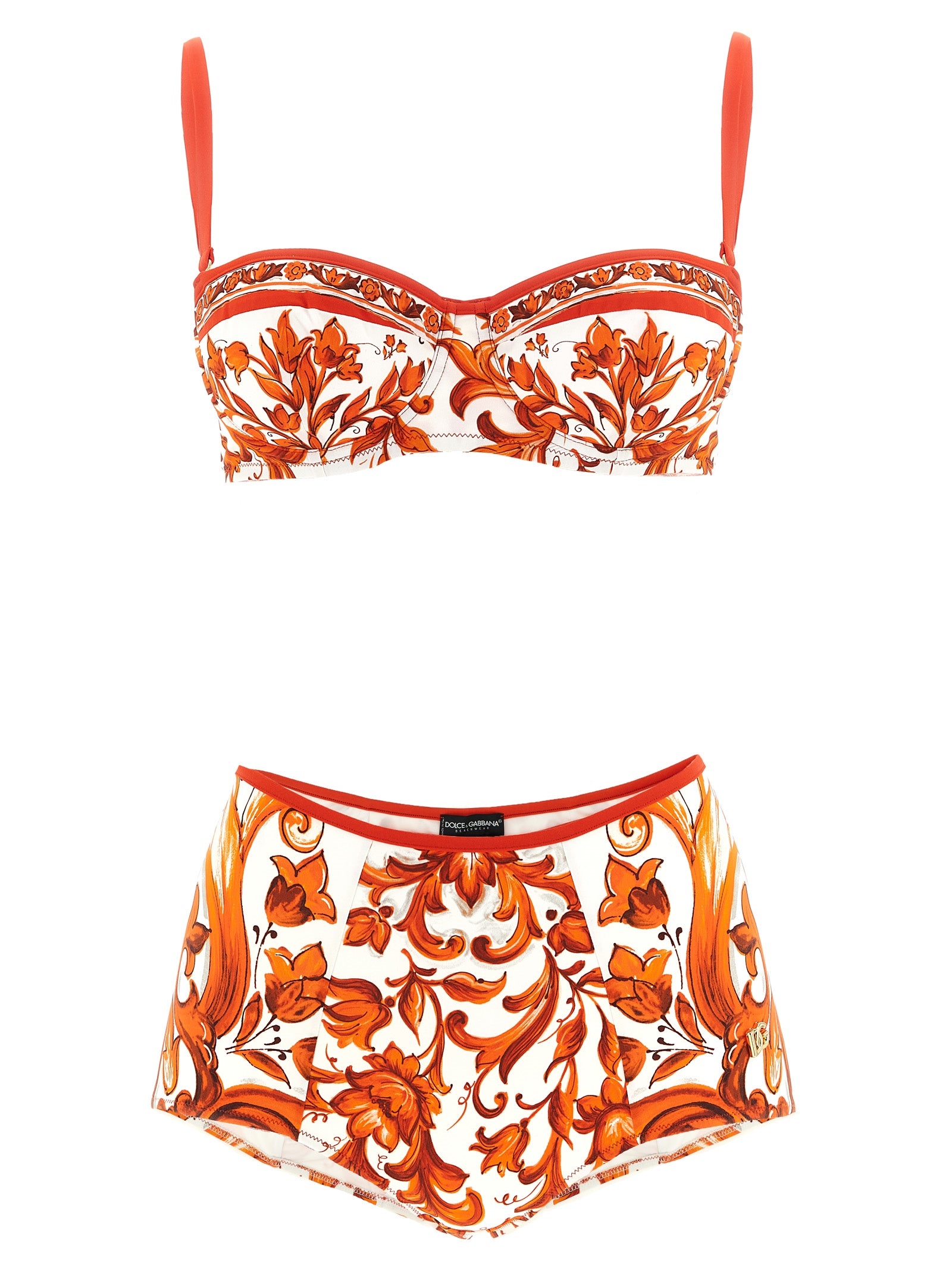 Dolce & Gabbana Orange Polyamid-Bikini
