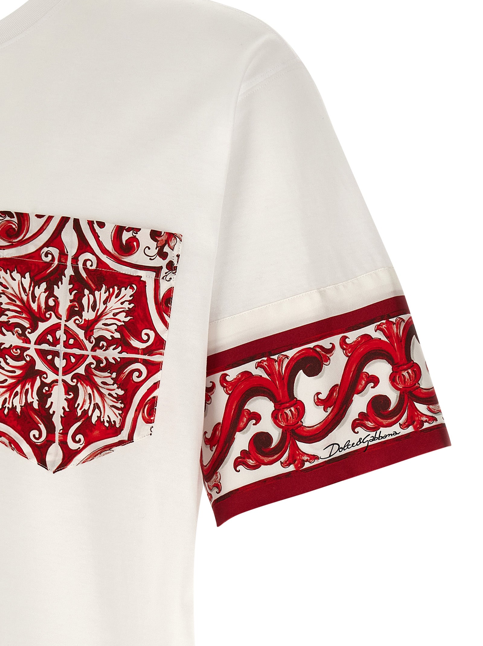Dolce & Gabbana Mehrfarbiges Baumwoll-T-Shirt