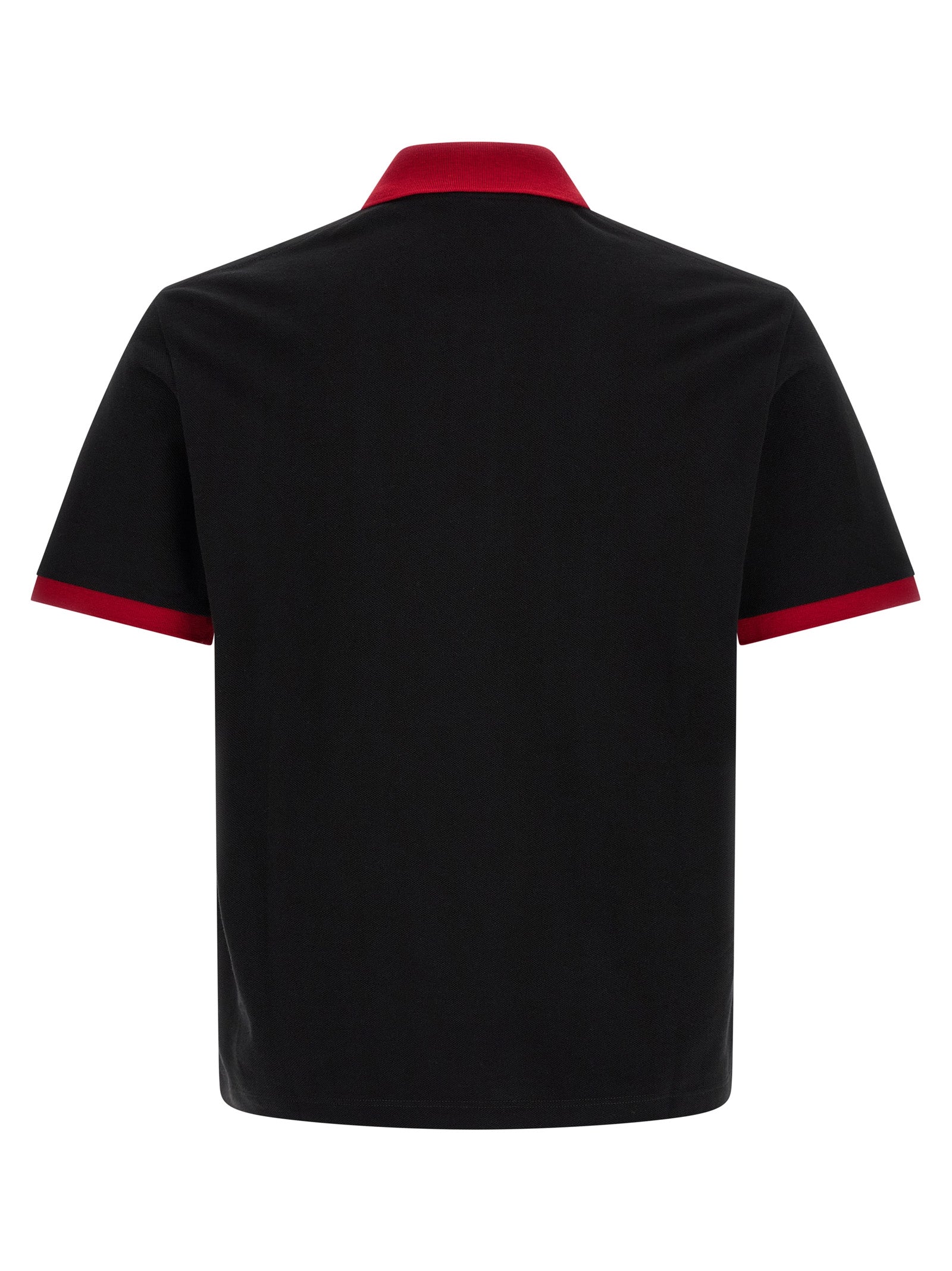 Versace Schwarzes Baumwoll-Poloshirt