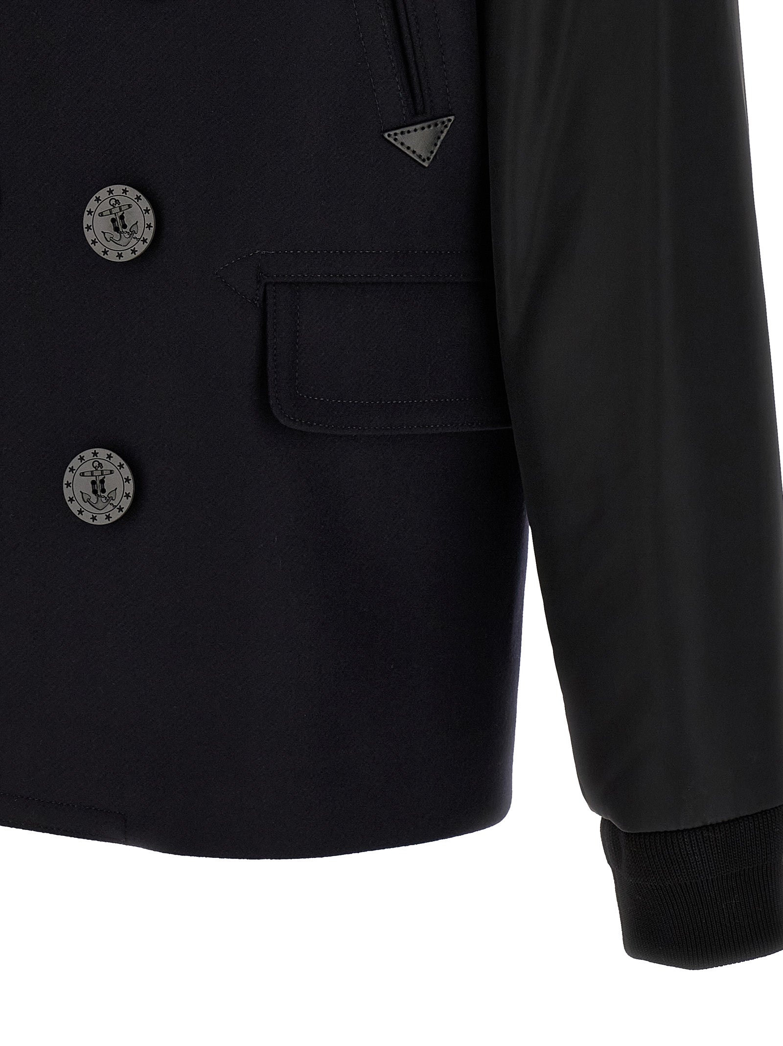 Dsquared² Blauer Wollmantel
