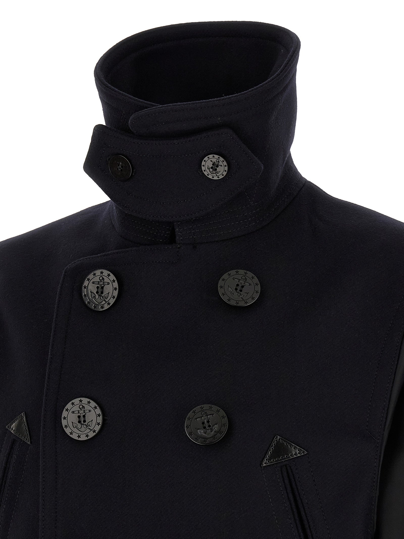 Dsquared² Blauer Wollmantel