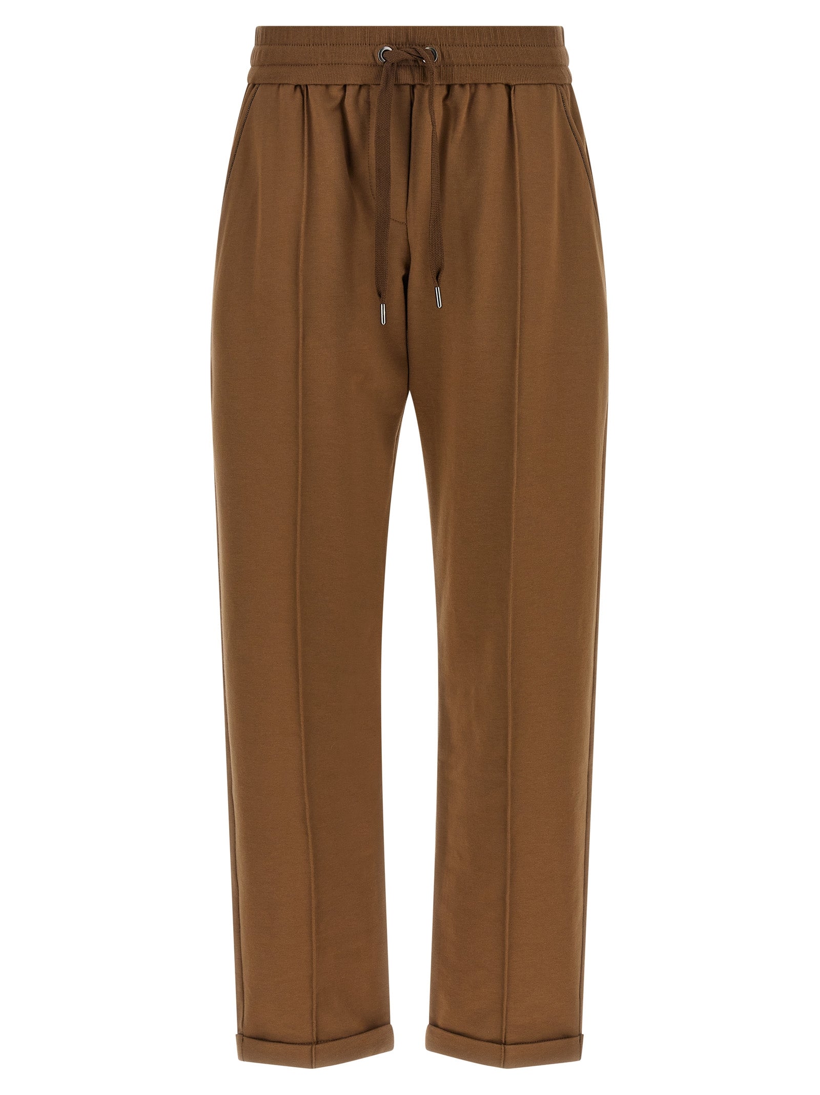 Brunello Cucinelli Braune Baumwoll-Jogginghose (Trainingshose)