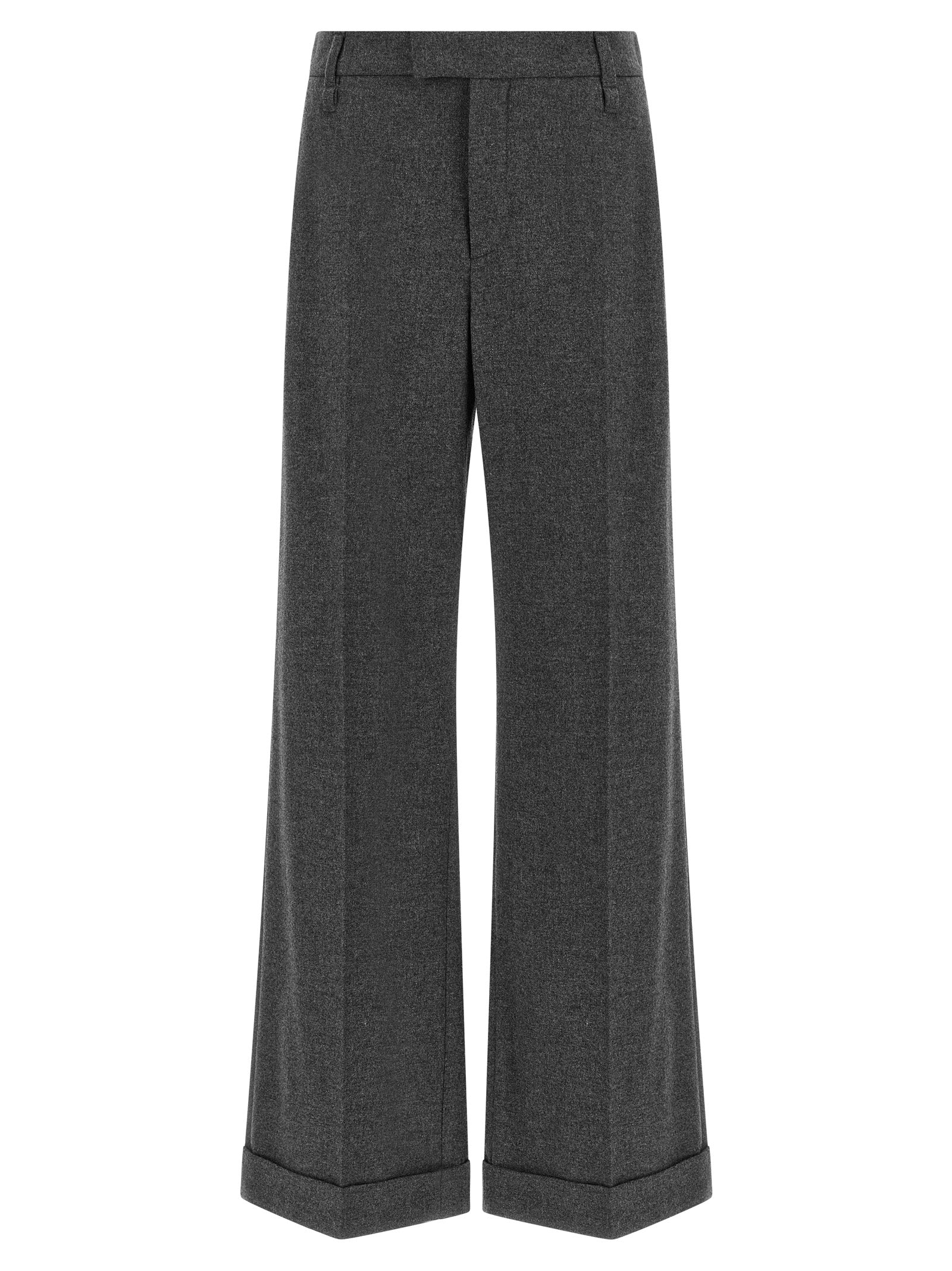 Brunello Cucinelli Graue Hose aus reiner Schurwolle