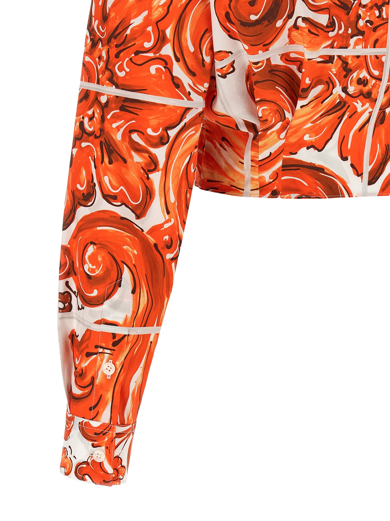 Dolce & Gabbana Orange Baumwollbluse
