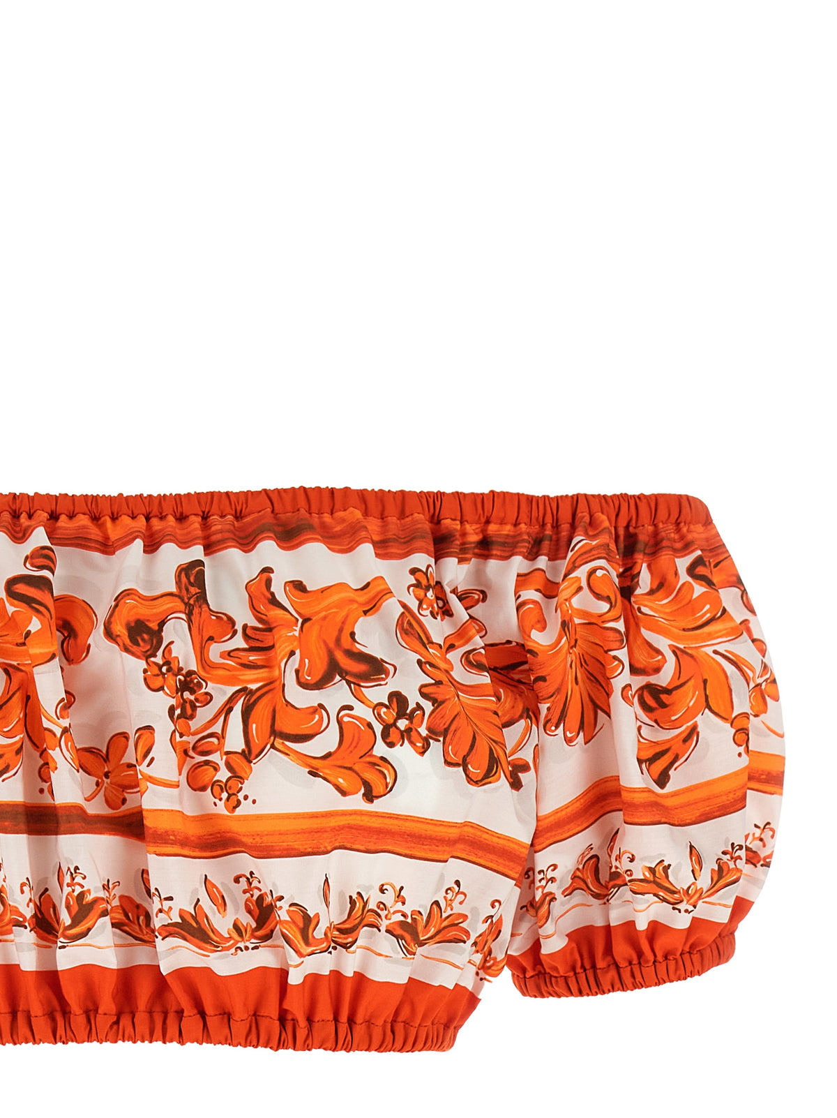 Dolce & Gabbana Orange Baumwollbluse
