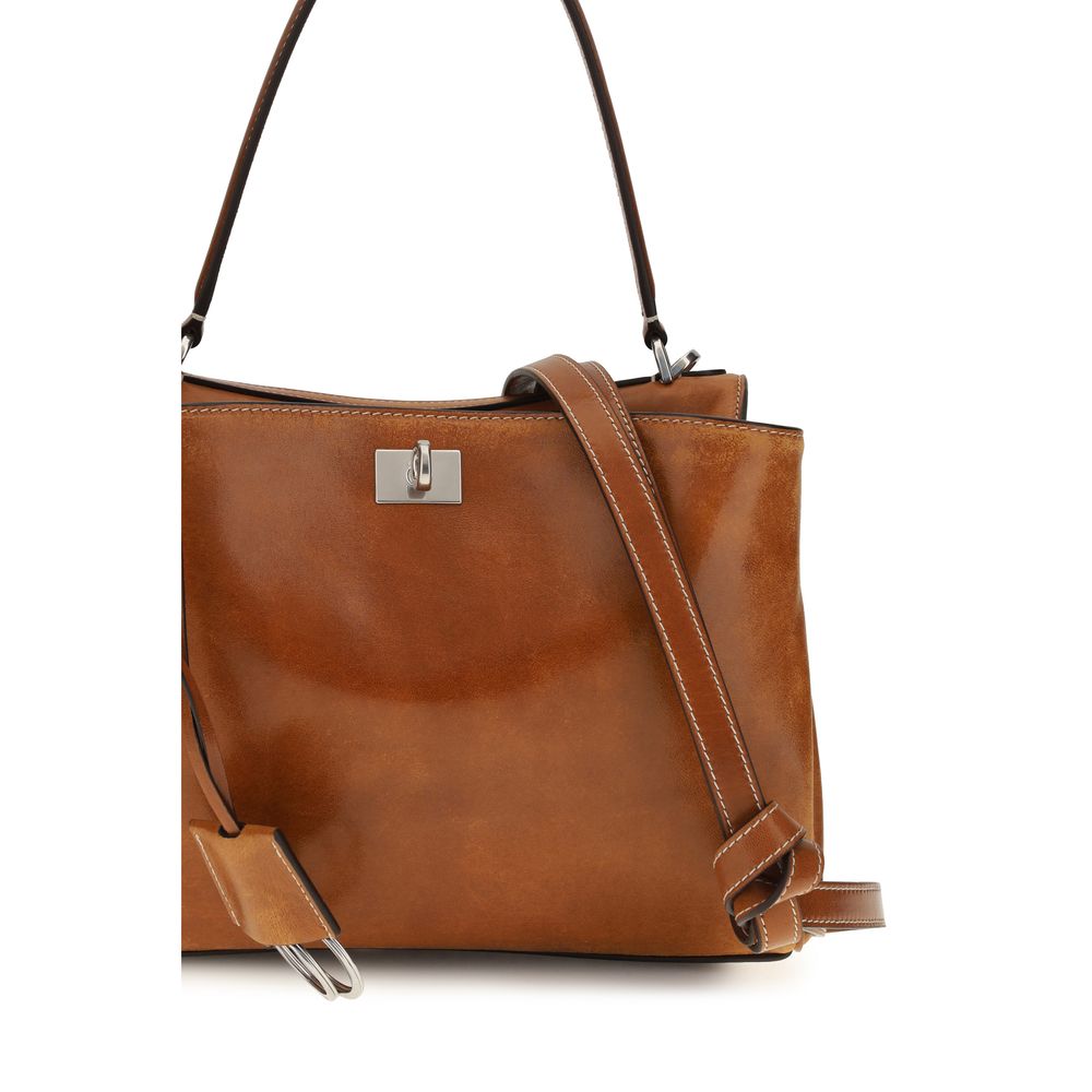 Balenciaga Braune Lammleder Schultertasche Ovis Aries Aries