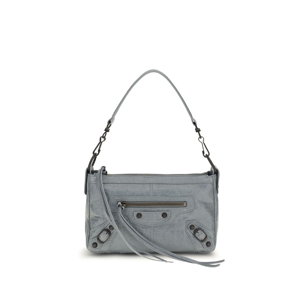 Balenciaga Graue Lammleder Schultertasche Ovis Aries Aries