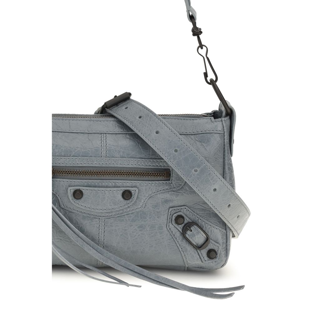 Balenciaga Graue Lammleder Schultertasche Ovis Aries Aries