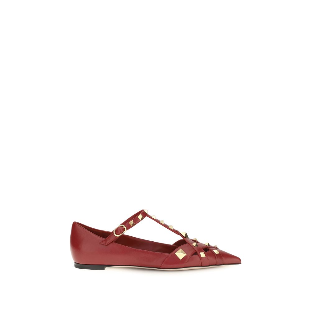Valentino Garavani Bunte Ziegenleder-Ballerinas