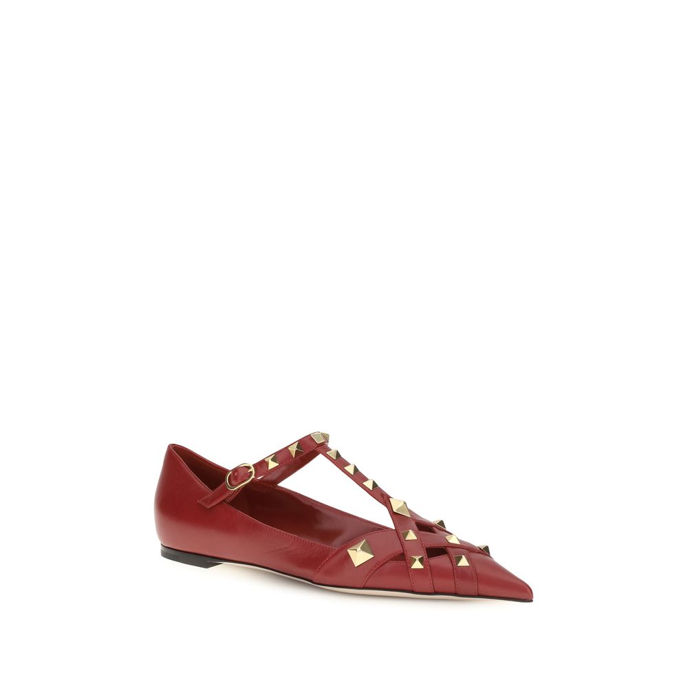 Valentino Garavani Bunte Ziegenleder-Ballerinas