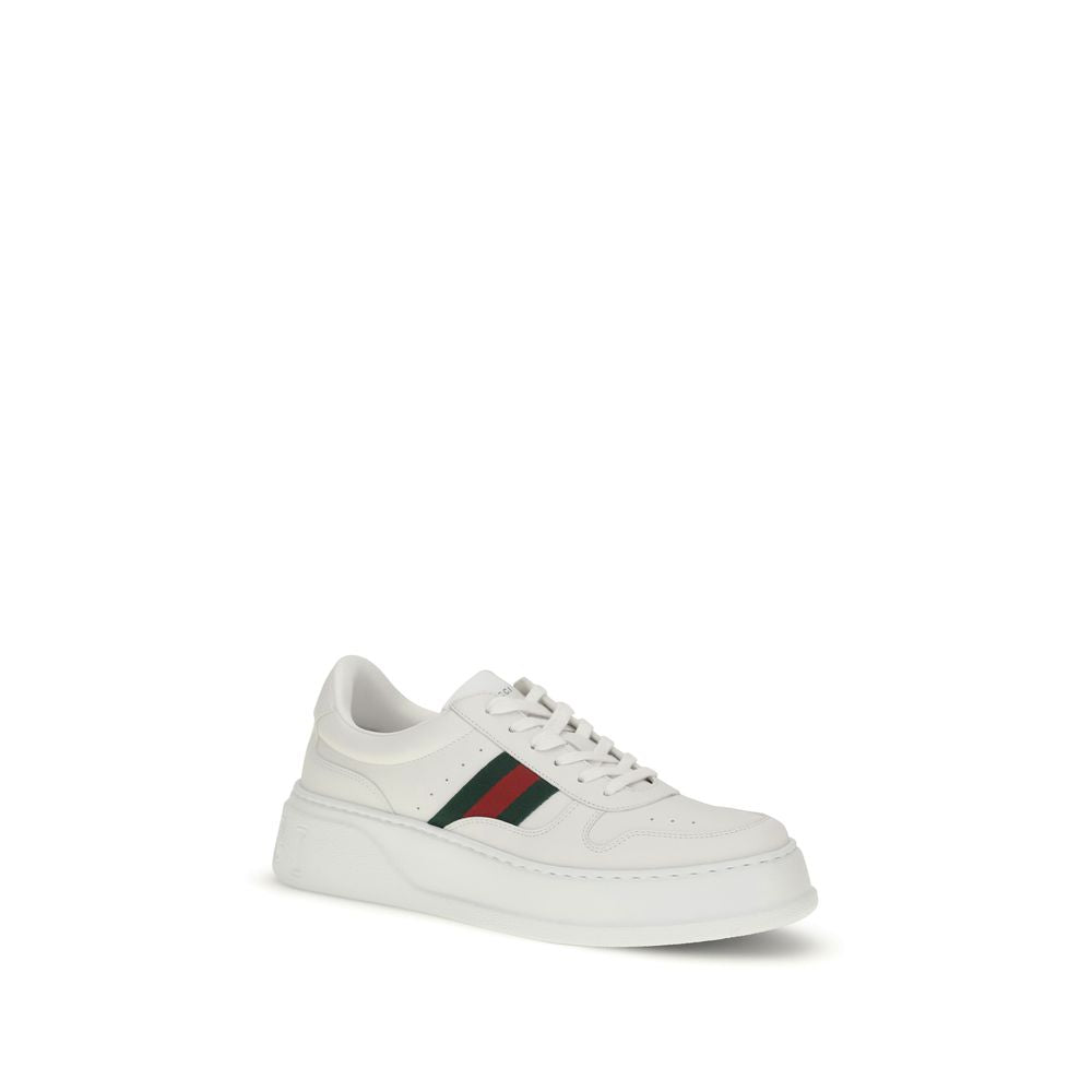 Gucci Weiße Kalbsleder Bos Taurus Chunky Sneaker