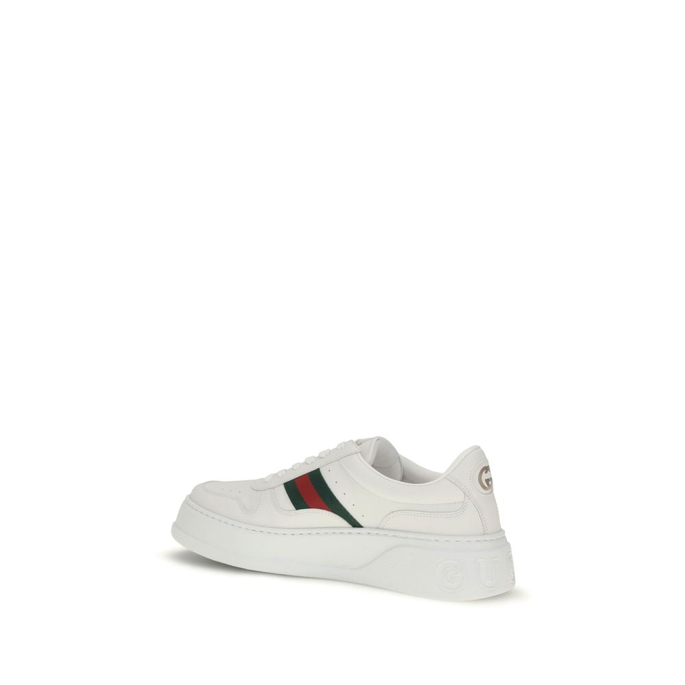 Gucci Weiße Kalbsleder Bos Taurus Chunky Sneaker