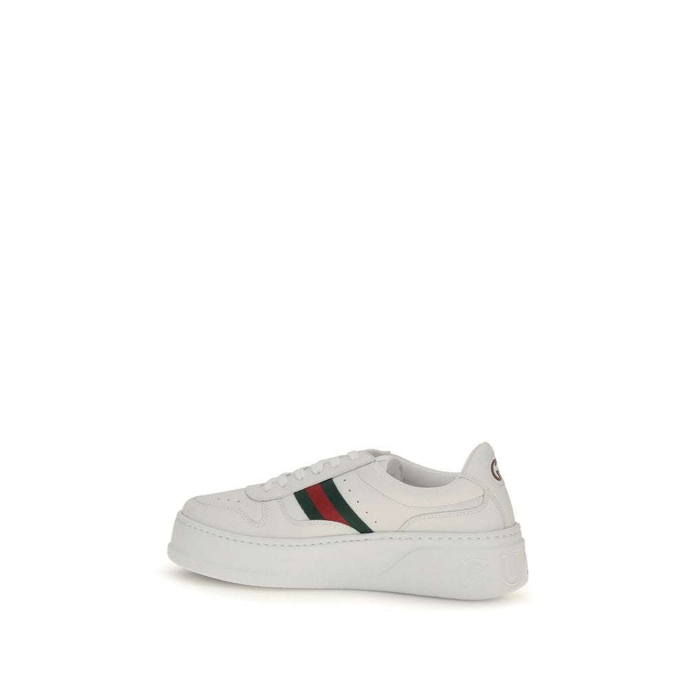 Gucci Weiße Kalbsleder Bos Taurus Chunky Sneaker