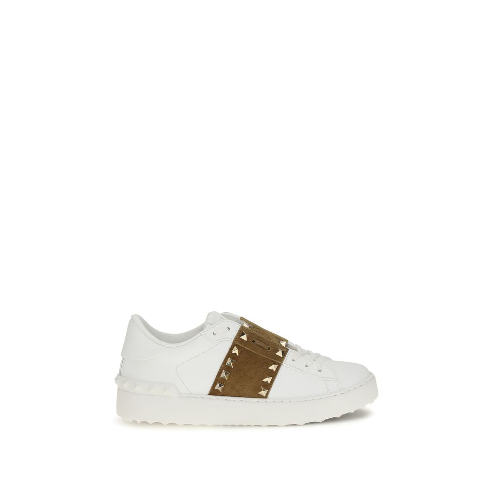 Valentino Garavani Weiße Bos Taurus Kalbsleder Athletic Sneaker