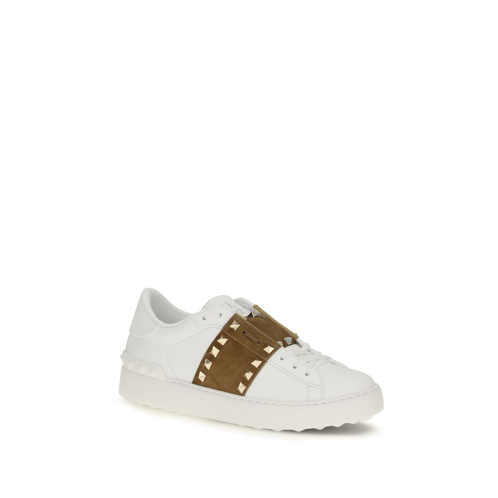 Valentino Garavani Weiße Bos Taurus Kalbsleder Athletic Sneaker