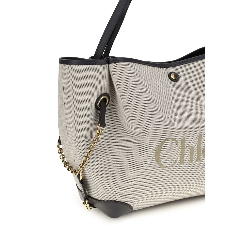 Chloé Graue Baumwoll-Schultertasche