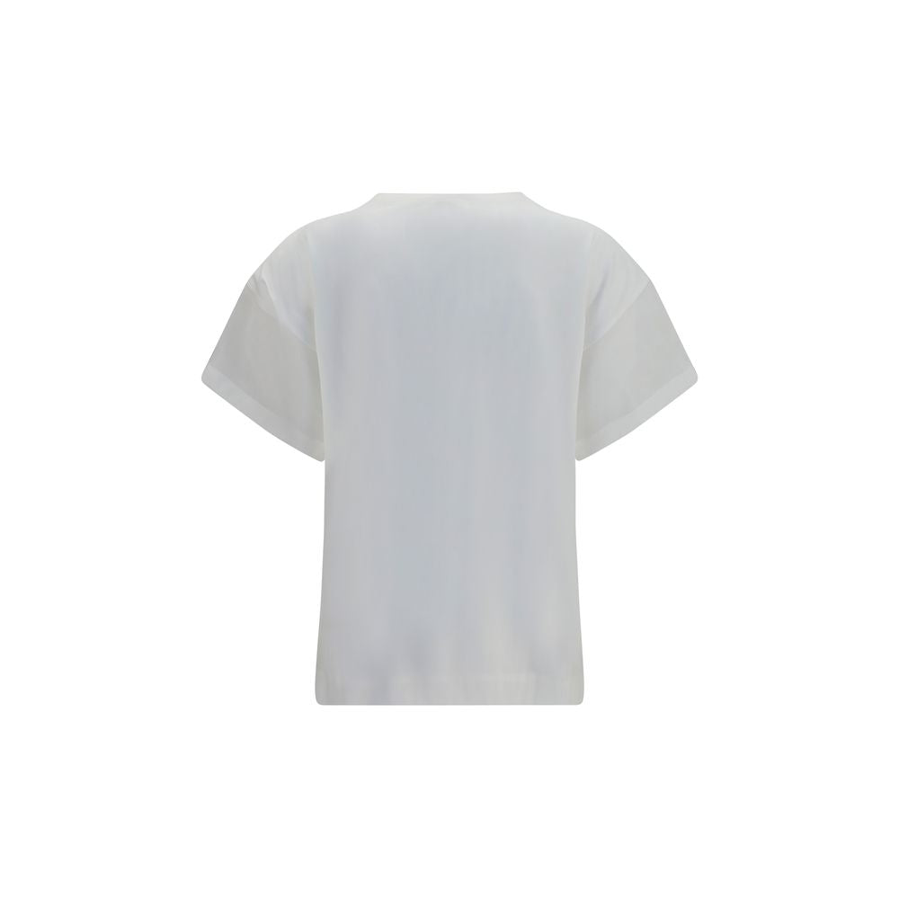 Brunello Cucinelli Weißes Baumwoll-T-Shirt