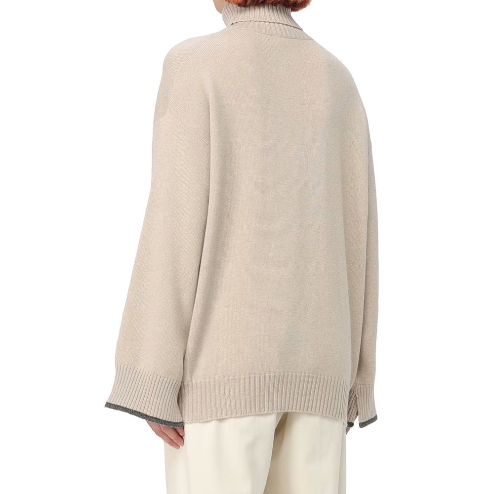 Brunello Cucinelli Beiger Kaschmirpullover