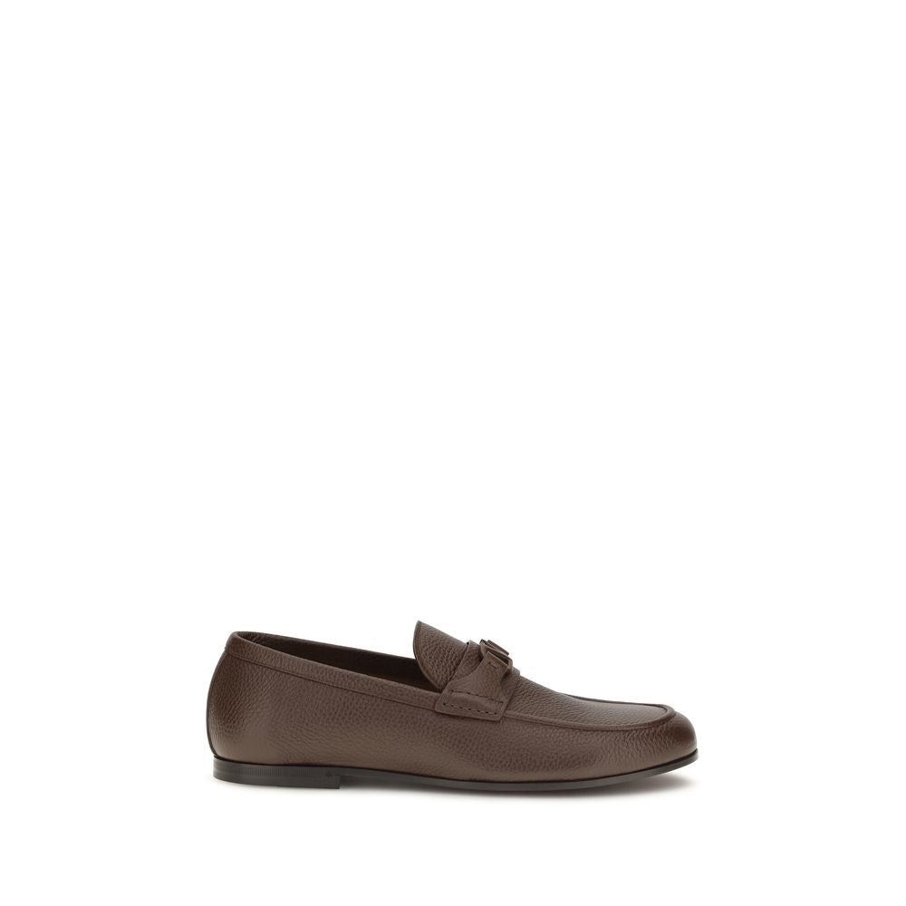 Valentino Garavani Loafer aus Hirschleder in Braun