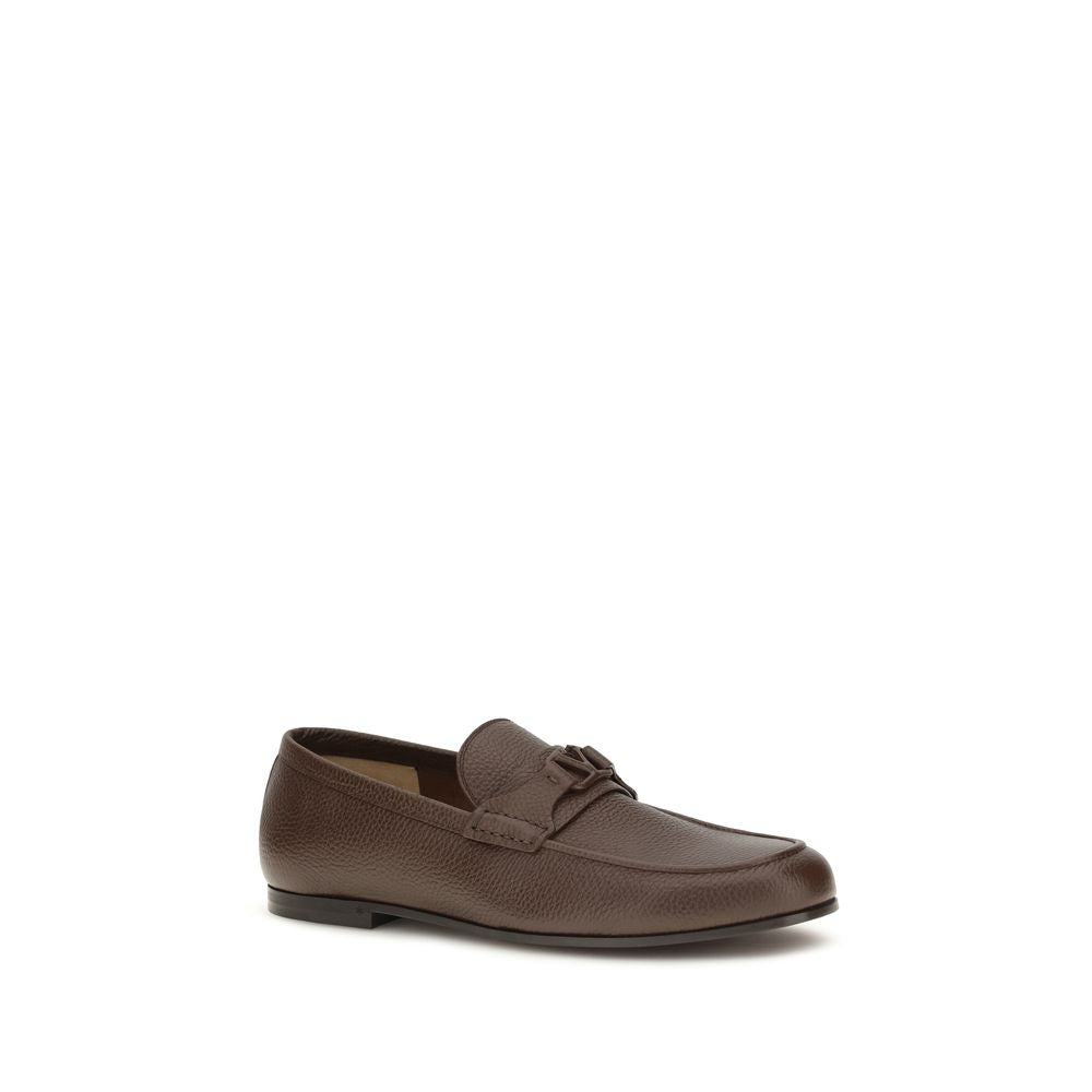 Valentino Garavani Loafer aus Hirschleder in Braun