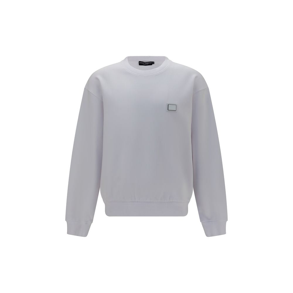 Dolce & Gabbana Weißes Baumwoll-Sweatshirt