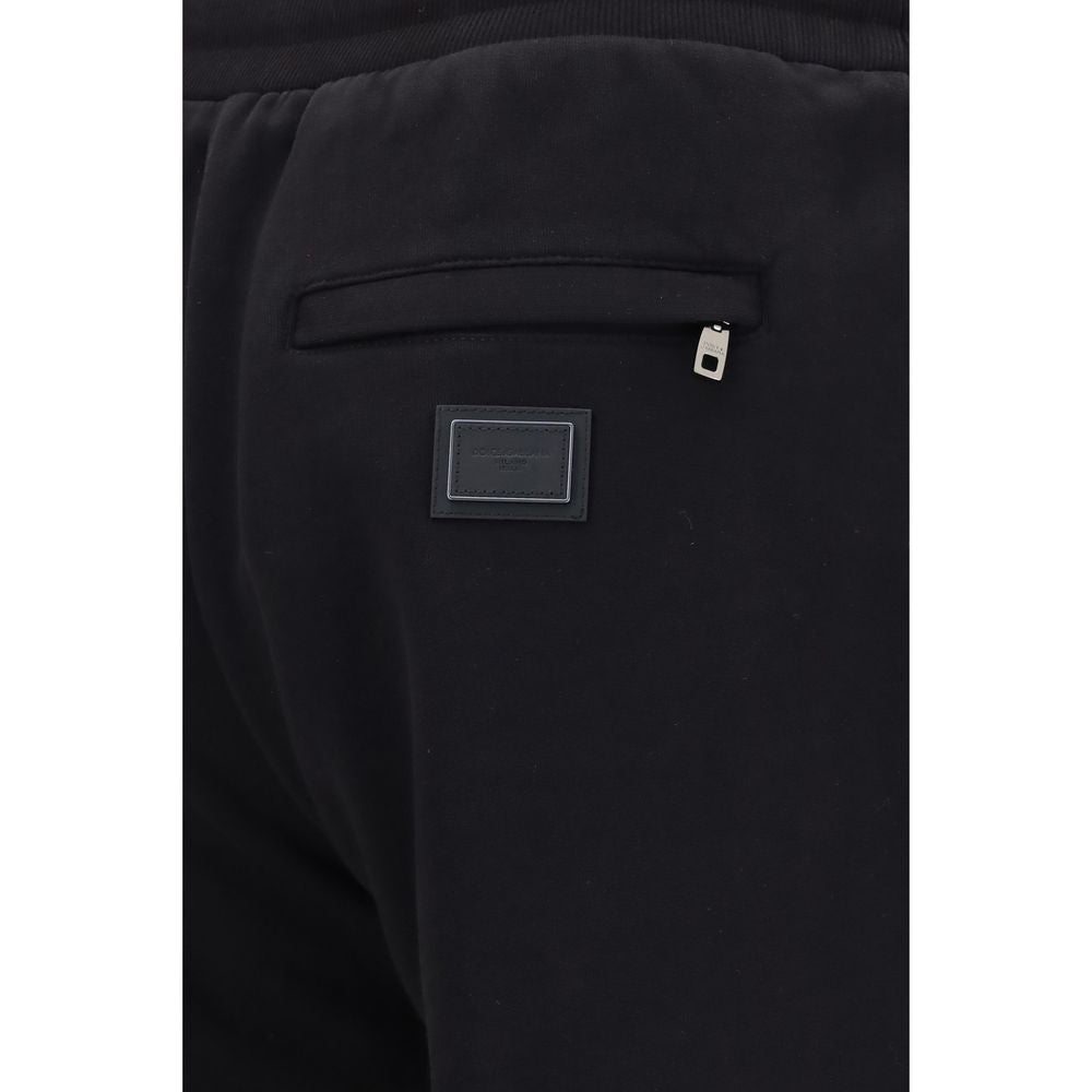 Dolce & Gabbana Schwarze Baumwoll-Jogginghose (Trainingshose)