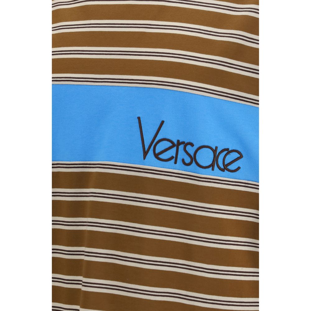 Versace Braunes Baumwoll-T-Shirt