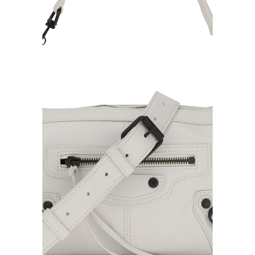 Balenciaga Weiße Kalbsleder Bos Taurus Handtasche