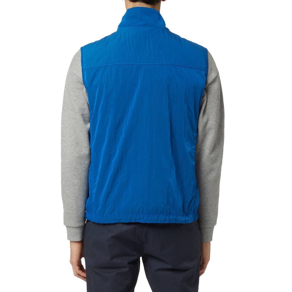 Paul & Shark Ärmellose blaue Nylonjacke