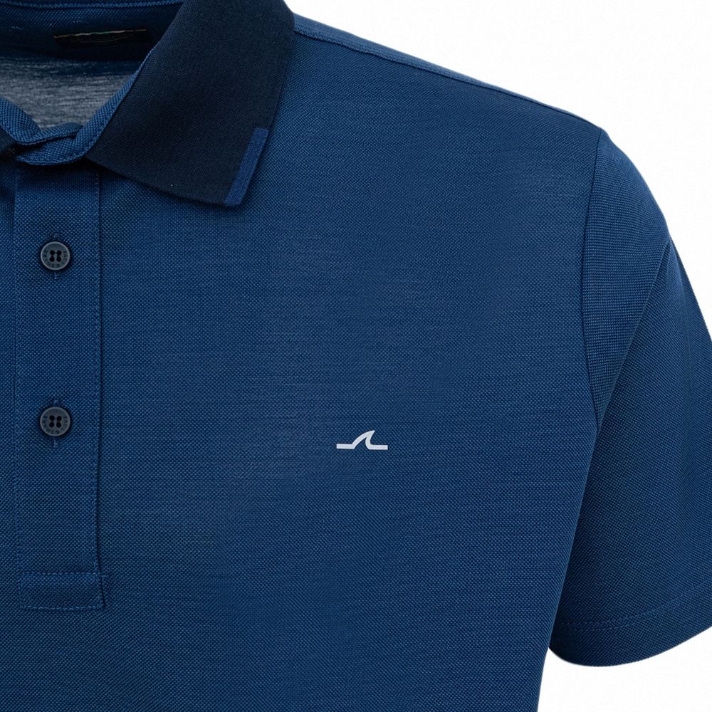 Paul & Shark Blaues Baumwoll-Polohemd
