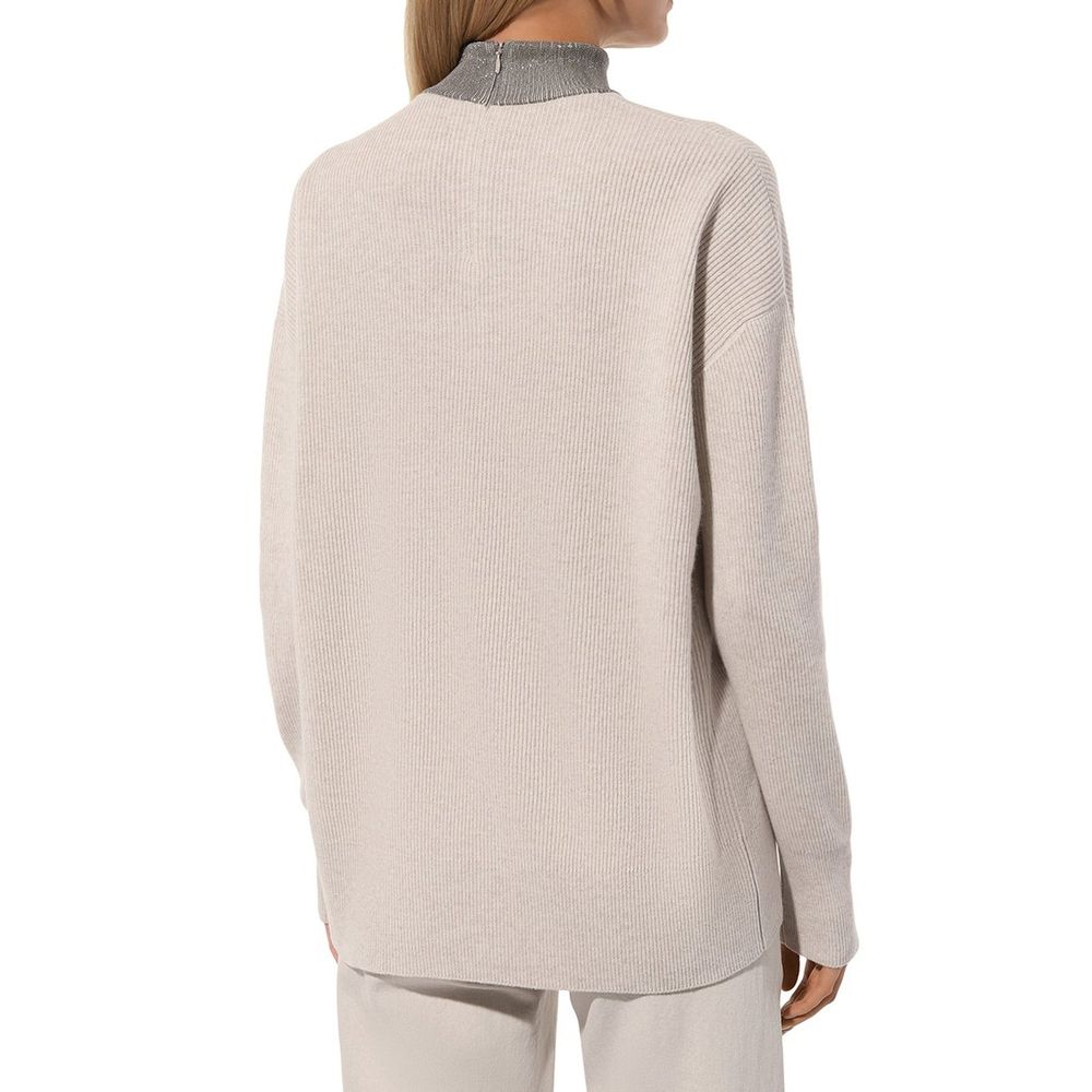 Brunello Cucinelli Beiger Kaschmirpullover
