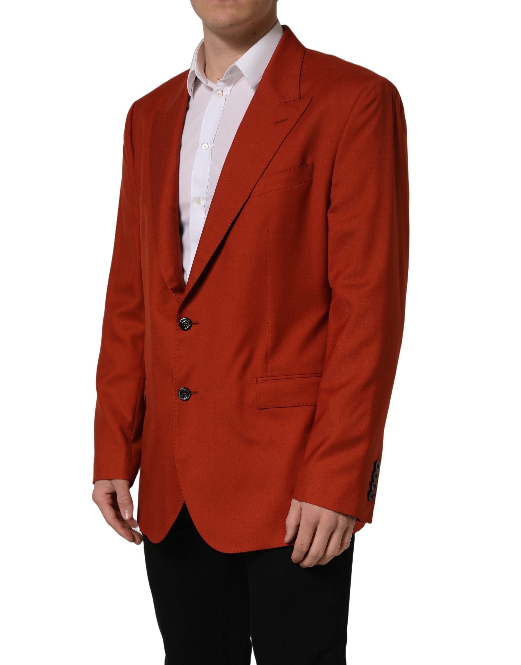 Dolce & Gabbana Roter Kaschmir-Sakko mit Einreiher