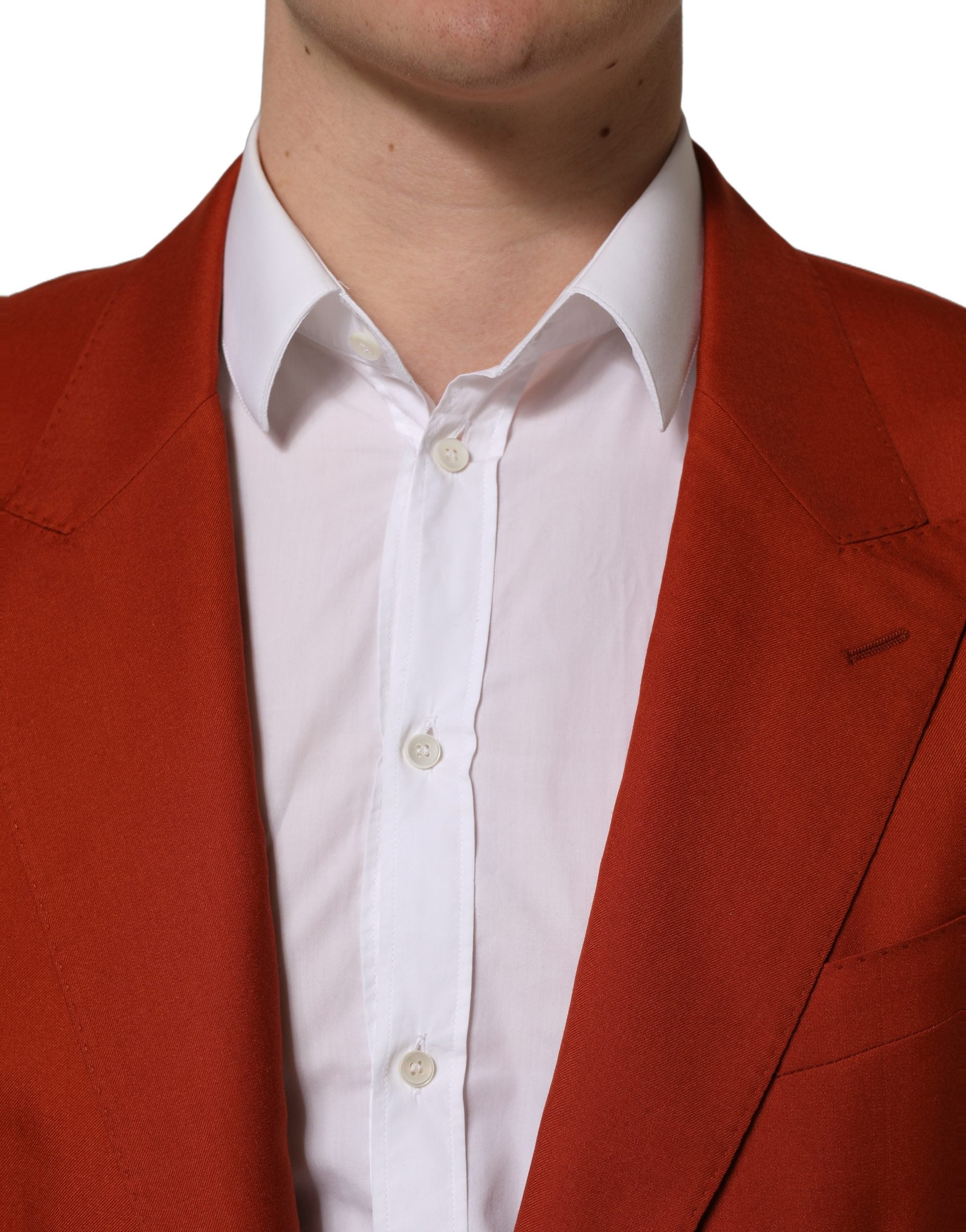 Dolce & Gabbana Roter Kaschmir-Sakko mit Einreiher
