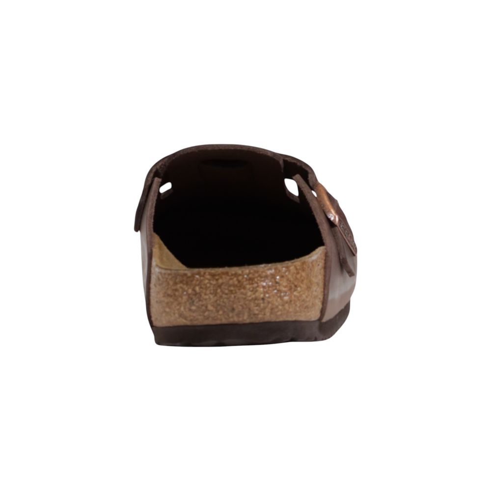 Birkenstock Braune Leder-Clogs