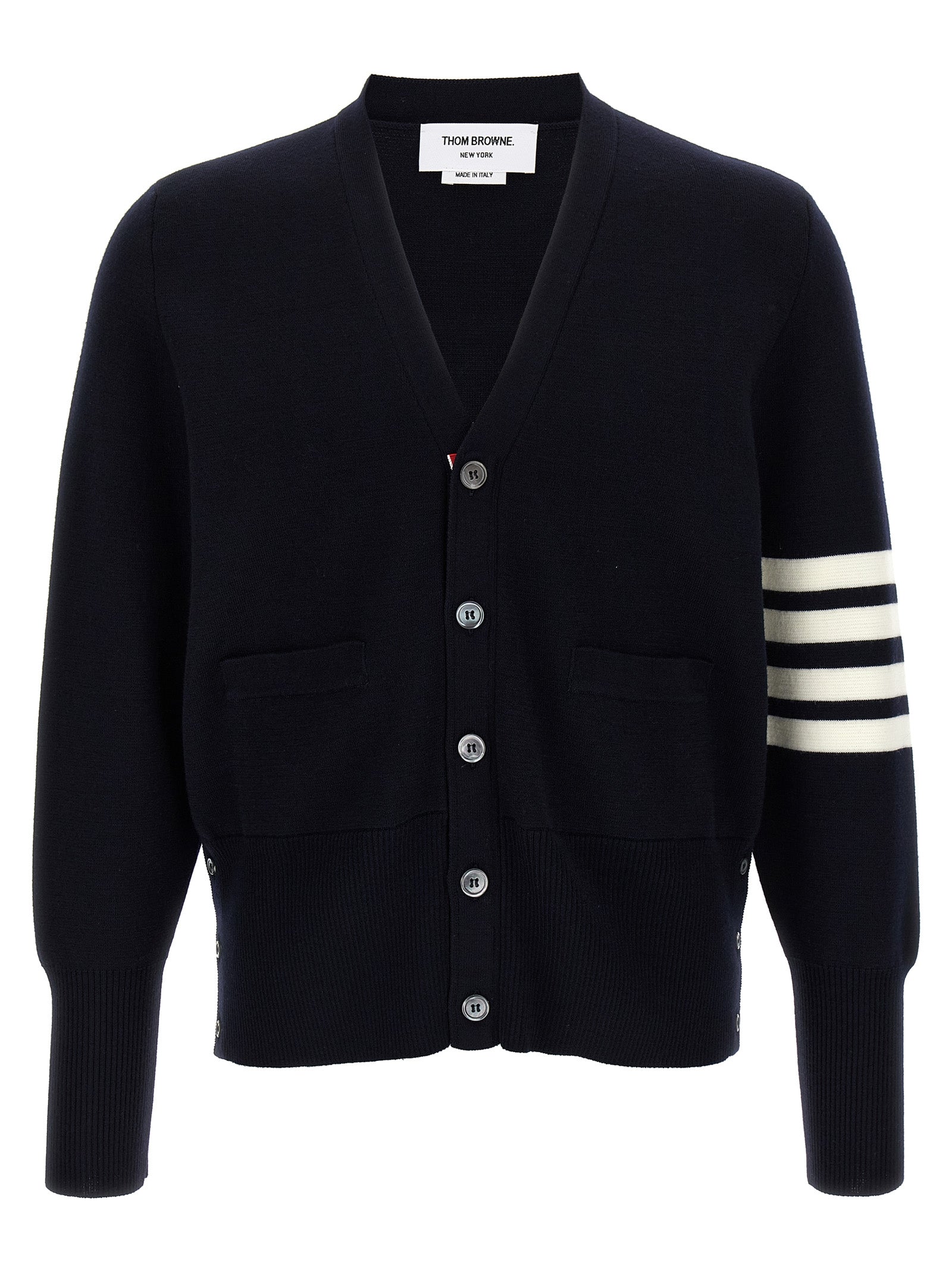 Thom Browne Blauer Cardigan aus Schurwolle