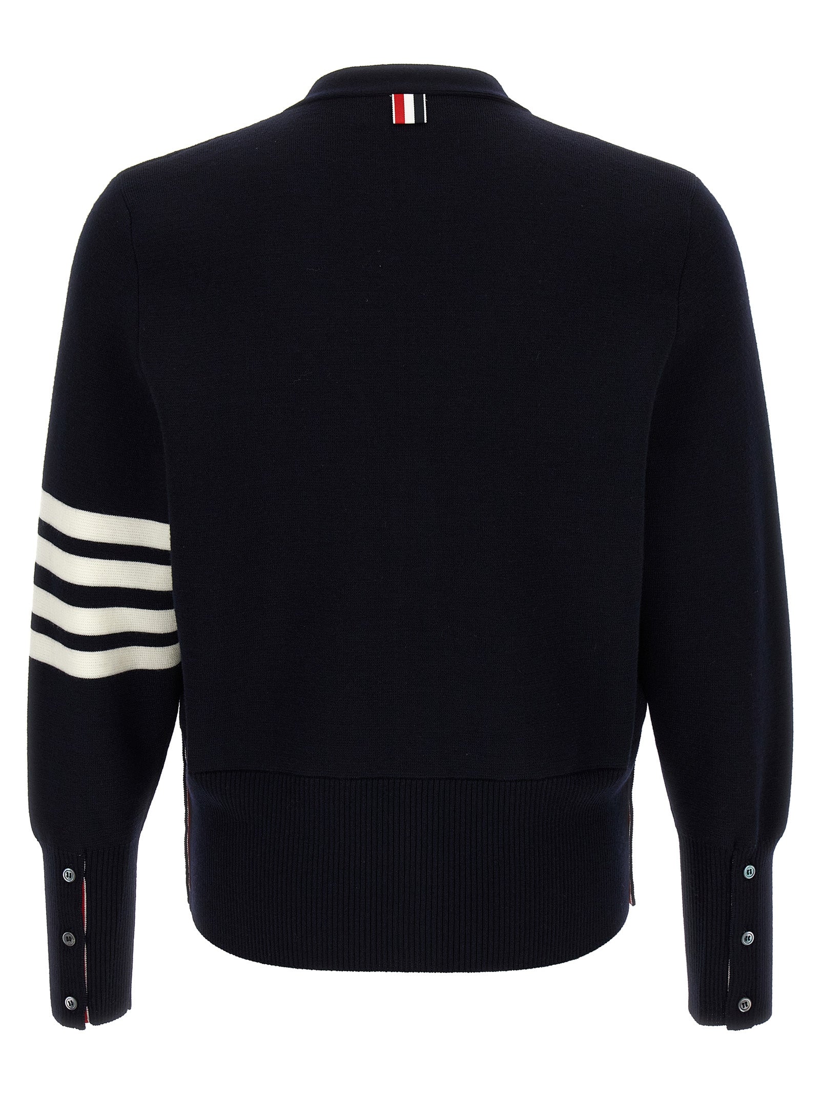Thom Browne Blauer Cardigan aus Schurwolle