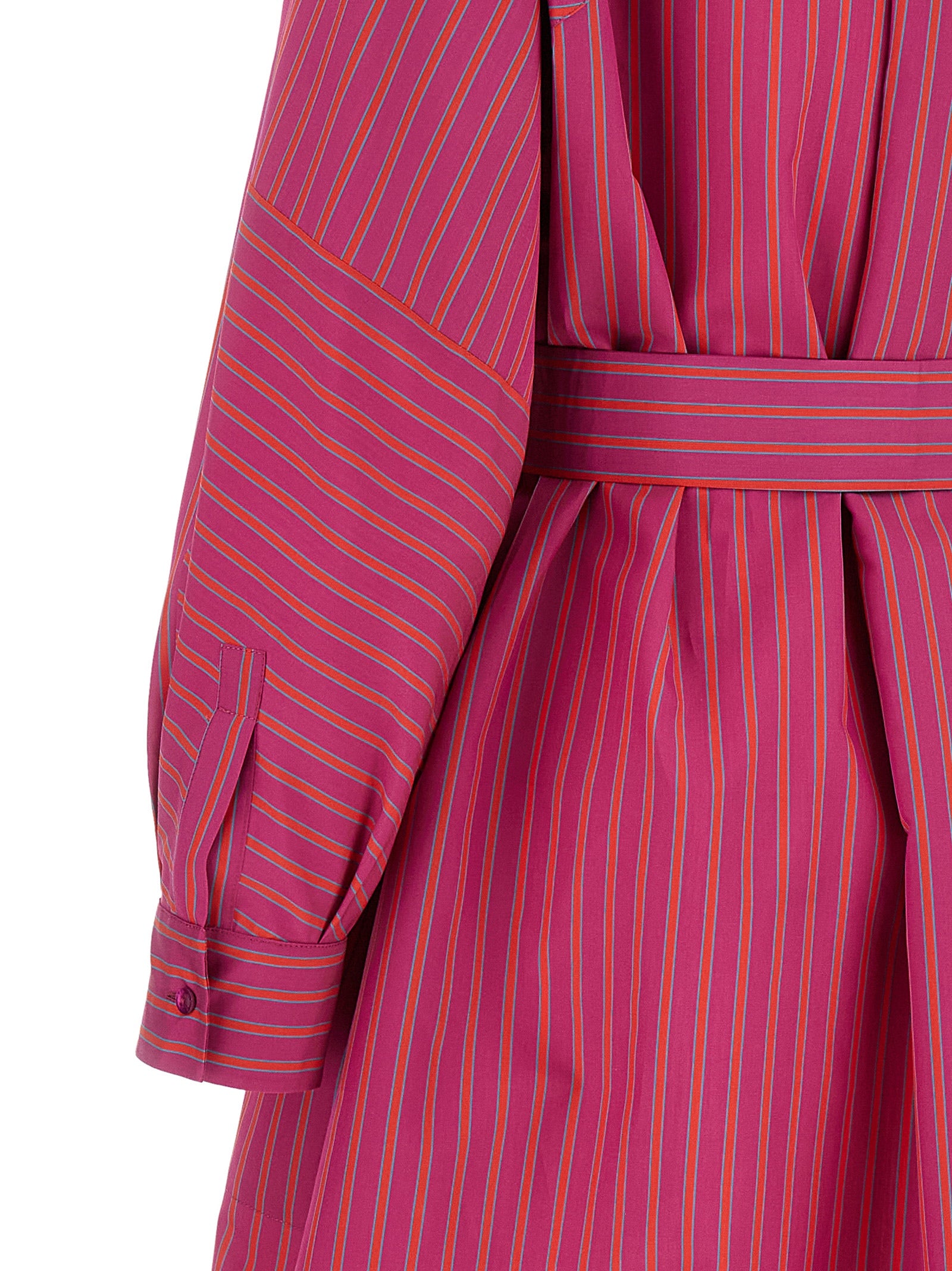 Max Mara Langes Kleid aus violettfarbener Baumwolle