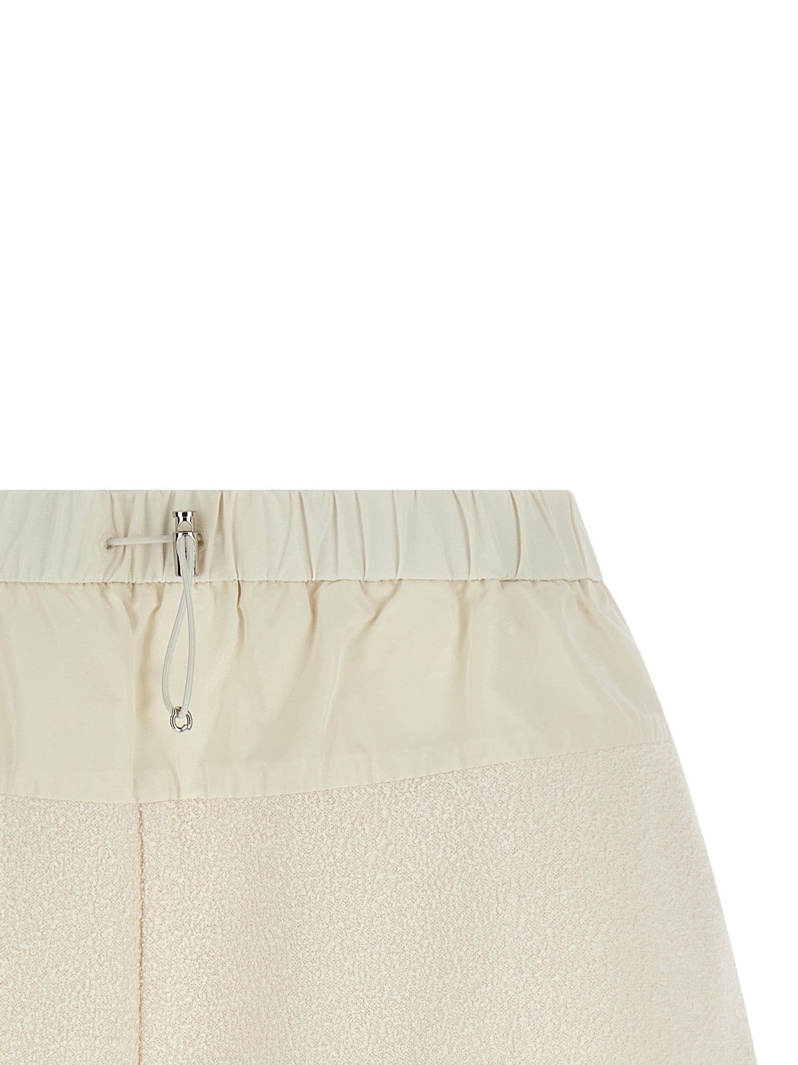 Moncler Weiße Bermuda-Shorts aus Polyester