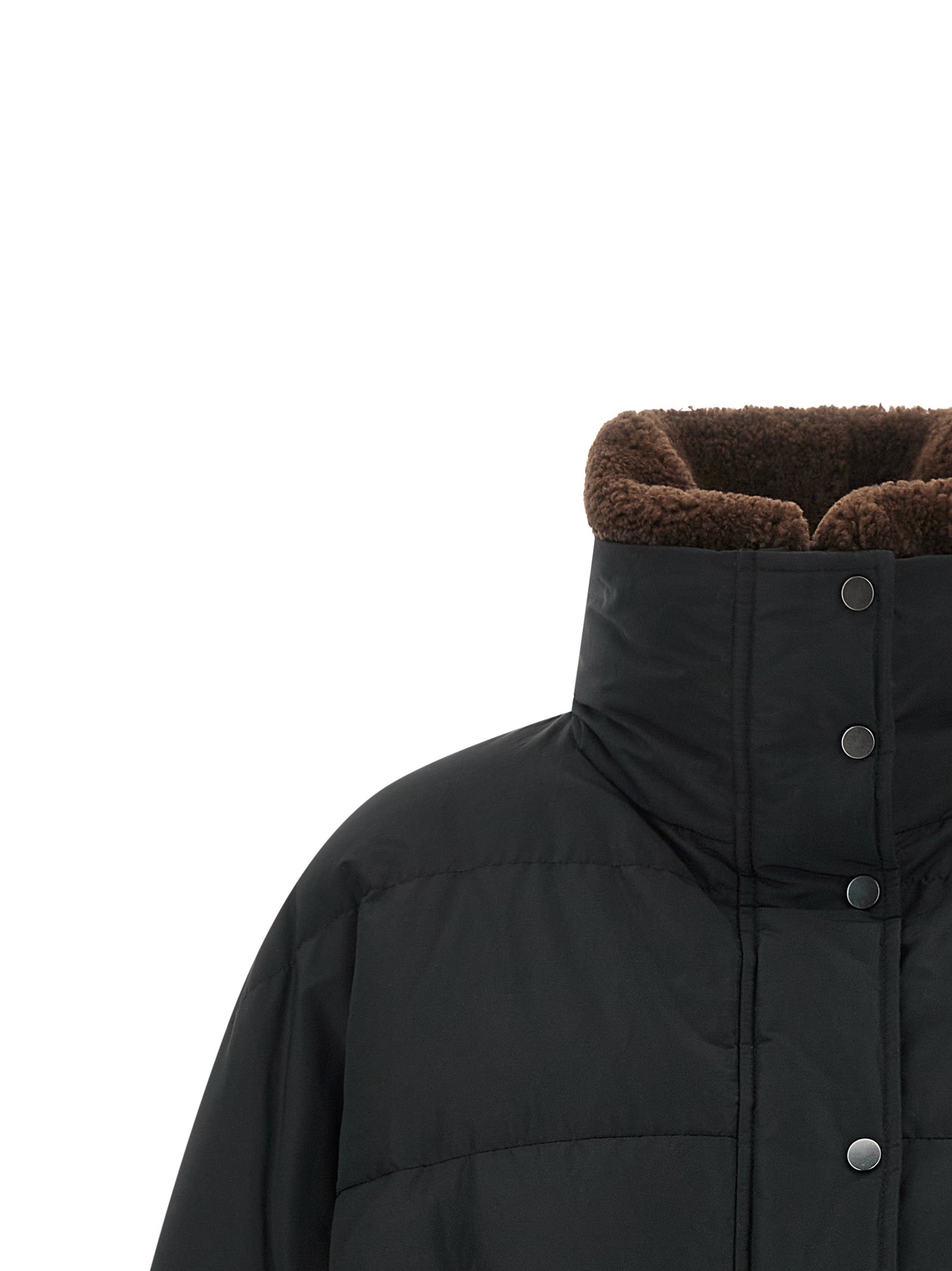 Brunello Cucinelli Schwarze Baumwoll-Shell-Jacke
