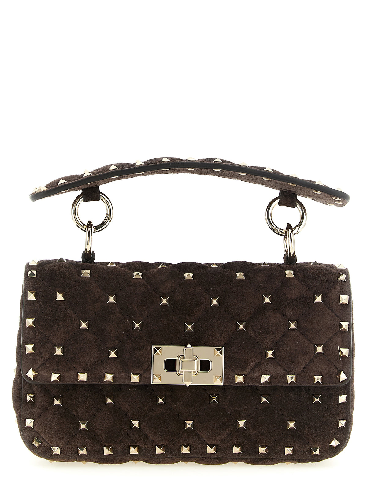 Valentino Garavani Braunes Kalbsleder Damen Crossbody Tasche
