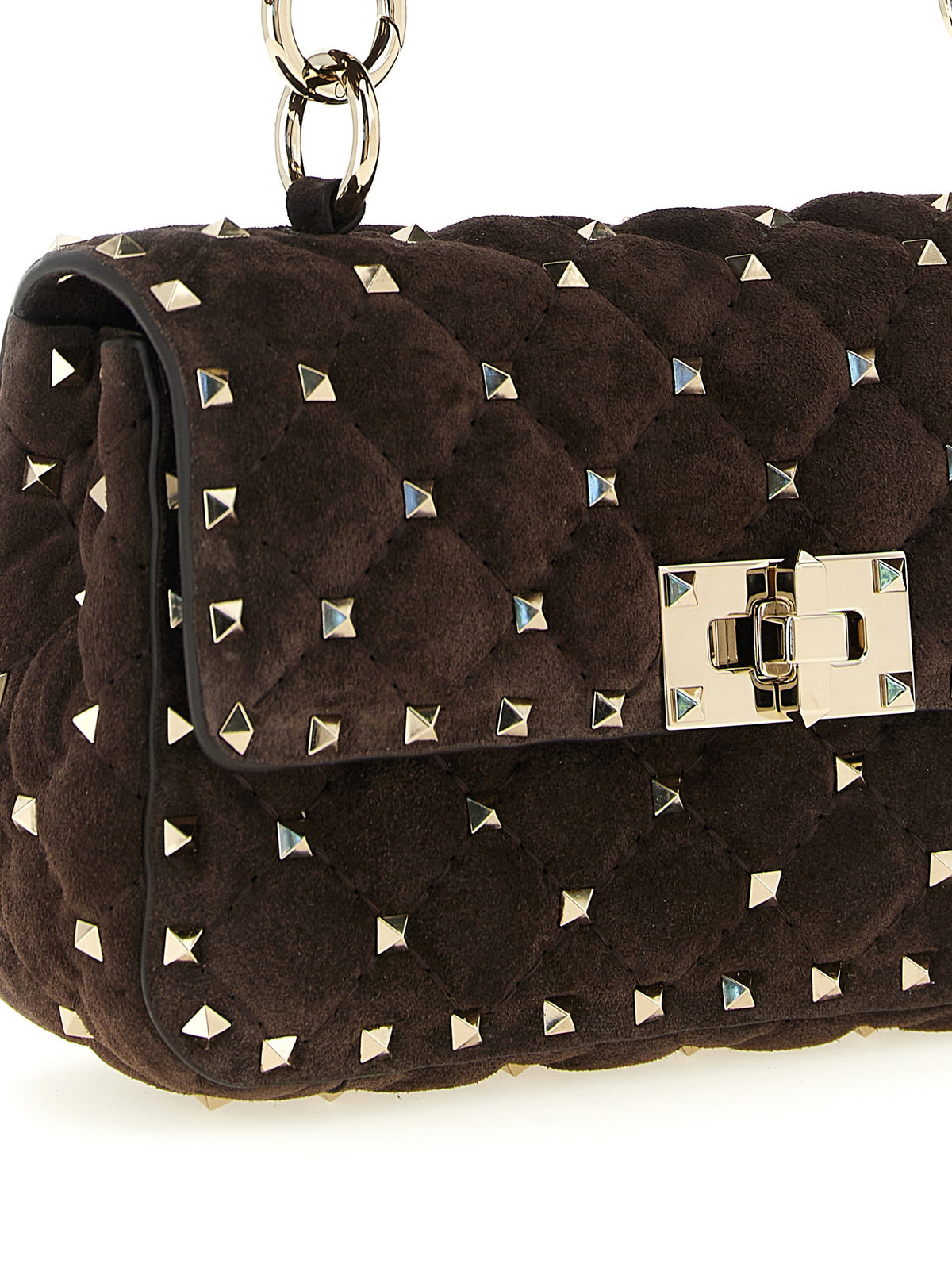 Valentino Garavani Braunes Kalbsleder Damen Crossbody Tasche