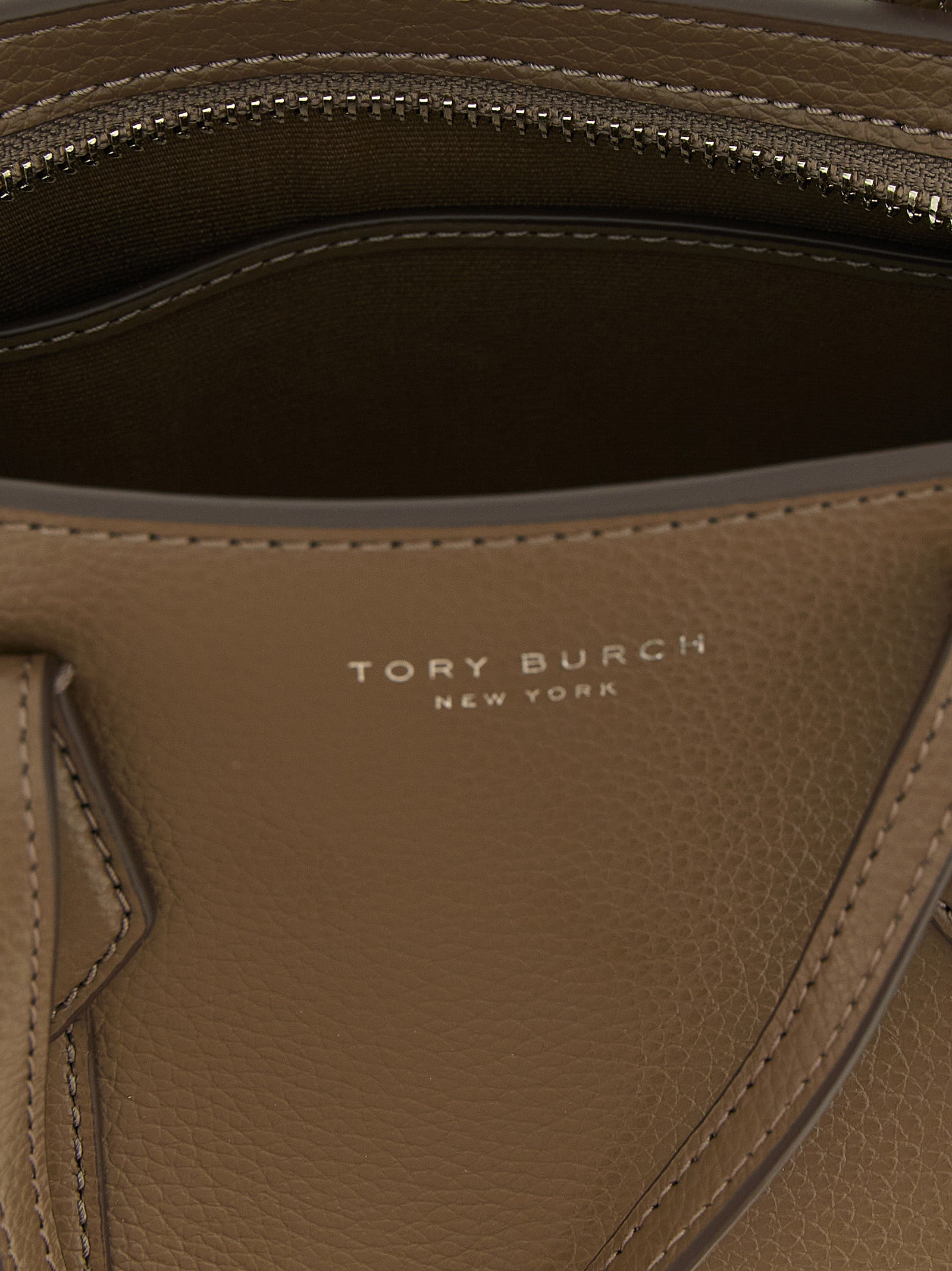 Tory Burch Braune Kalbsleder-Tasche