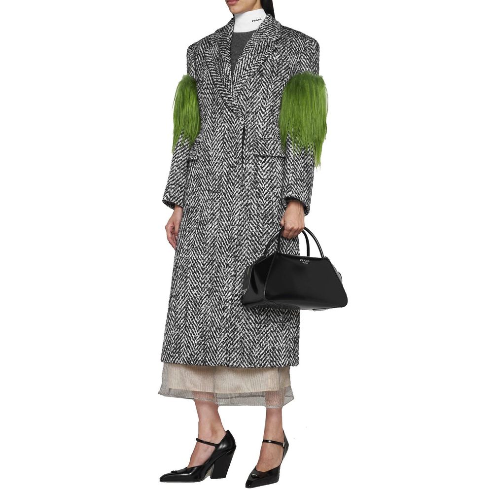 Prada Grauer Wollmantel