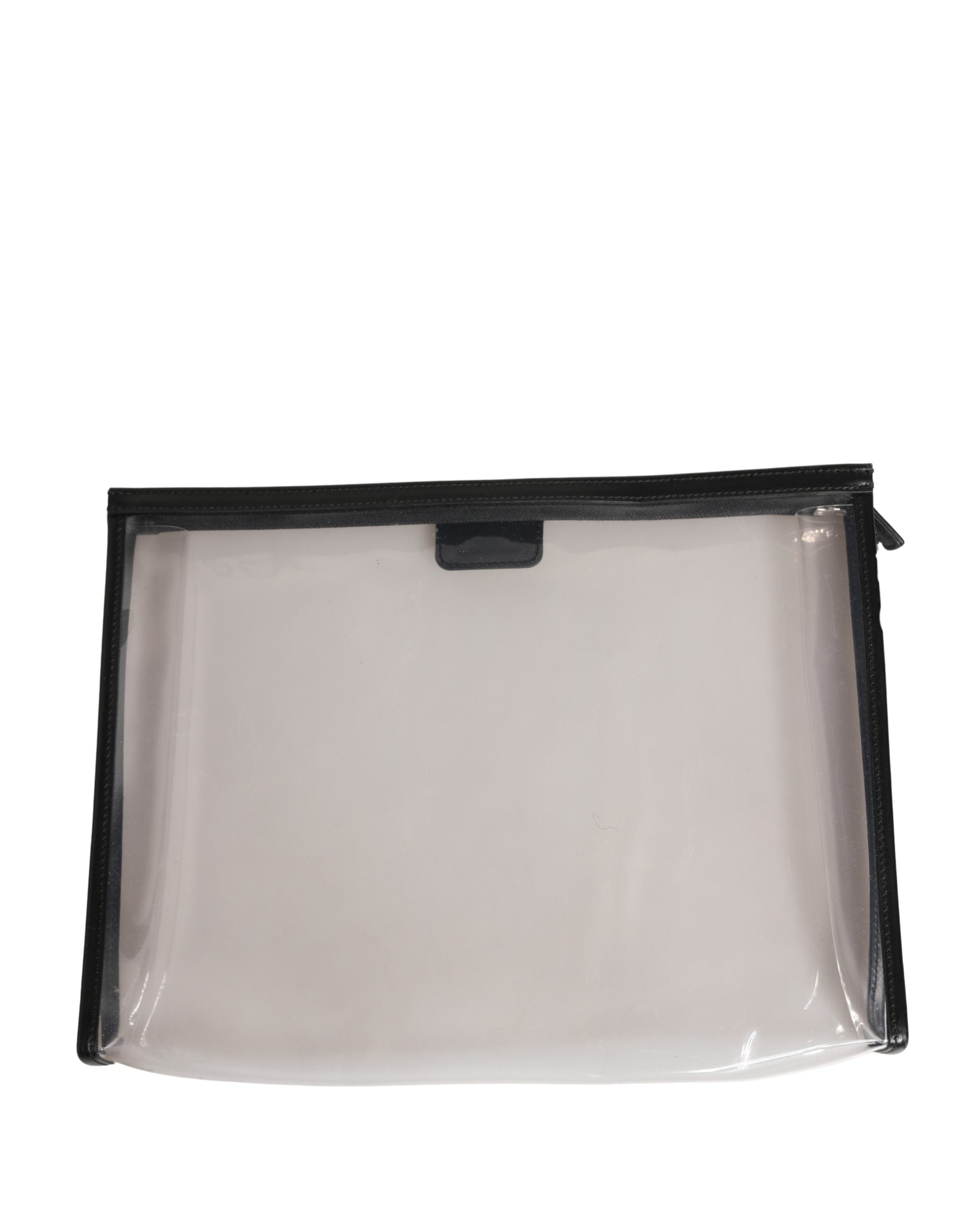 Dolce & Gabbana Transparente PVC Clutch Geldbörse mit Logo-Plakette