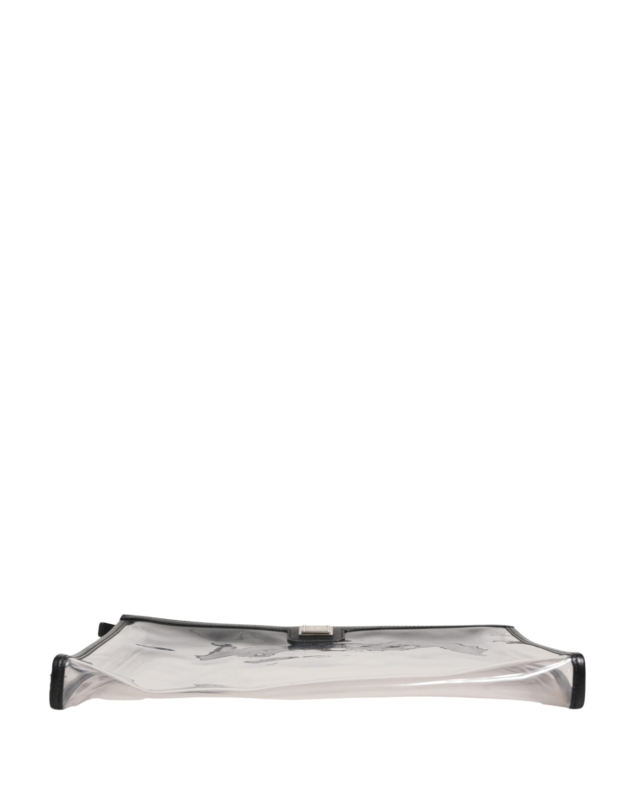 Dolce & Gabbana Transparente PVC Clutch Geldbörse mit Logo-Plakette