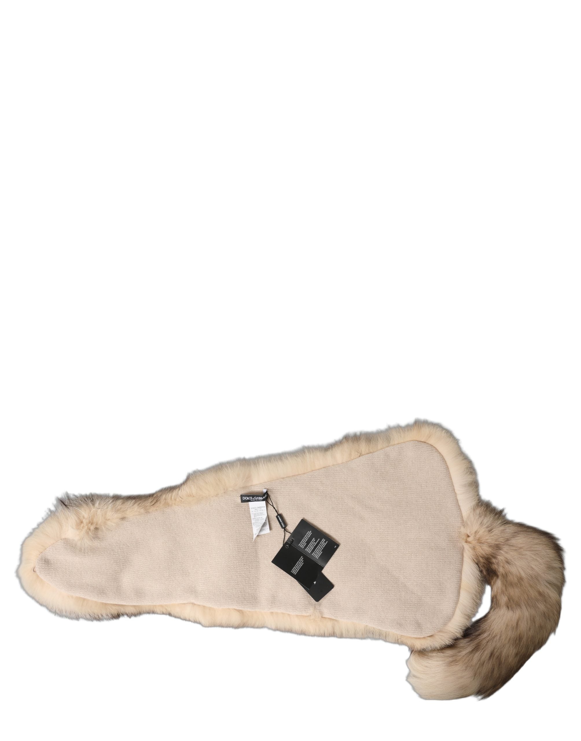 Dolce & Gabbana Brauner Frostfuchs Pelz Halswärmer Winterschal