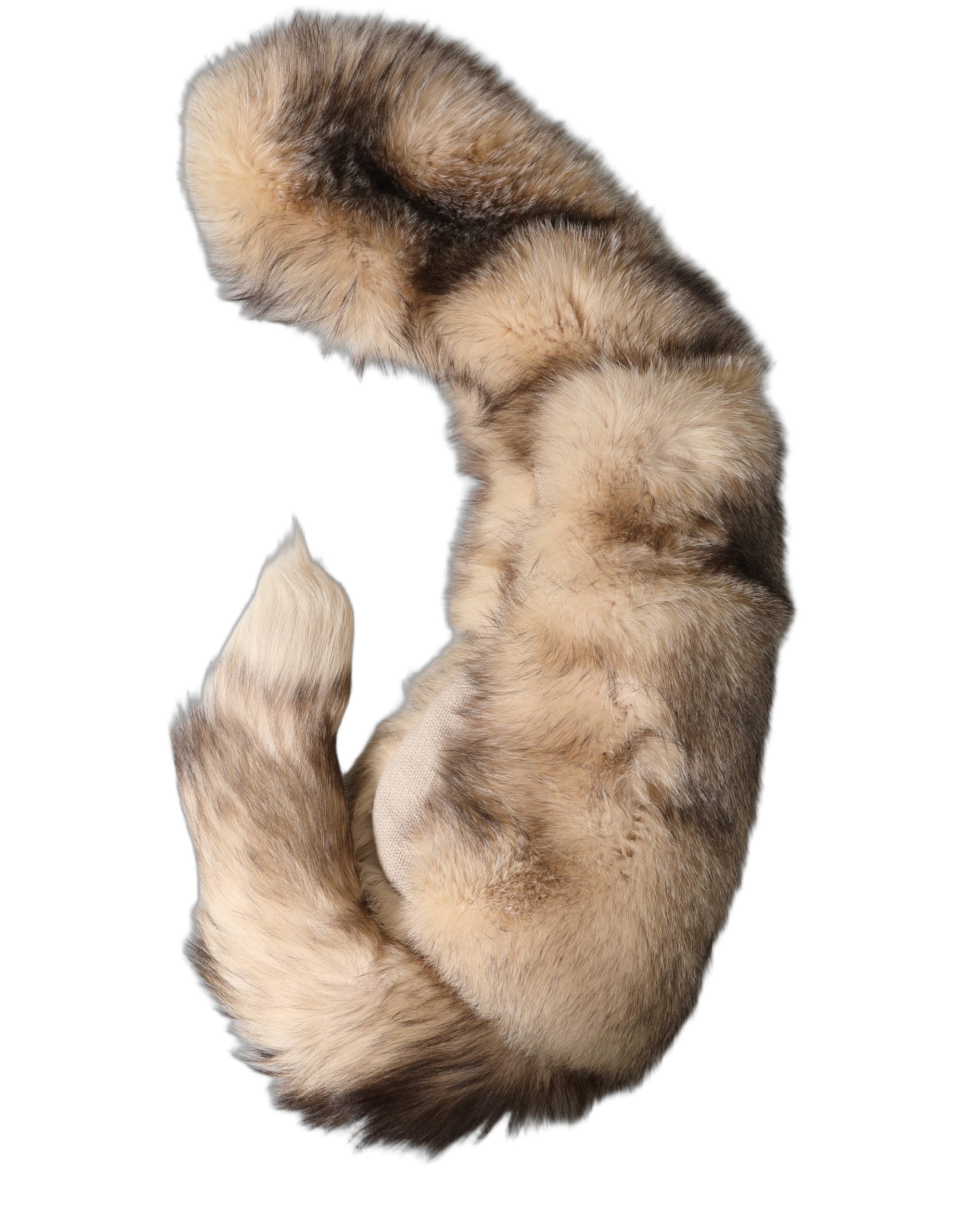 Dolce & Gabbana Brauner Frostfuchs Pelz Halswärmer Winterschal