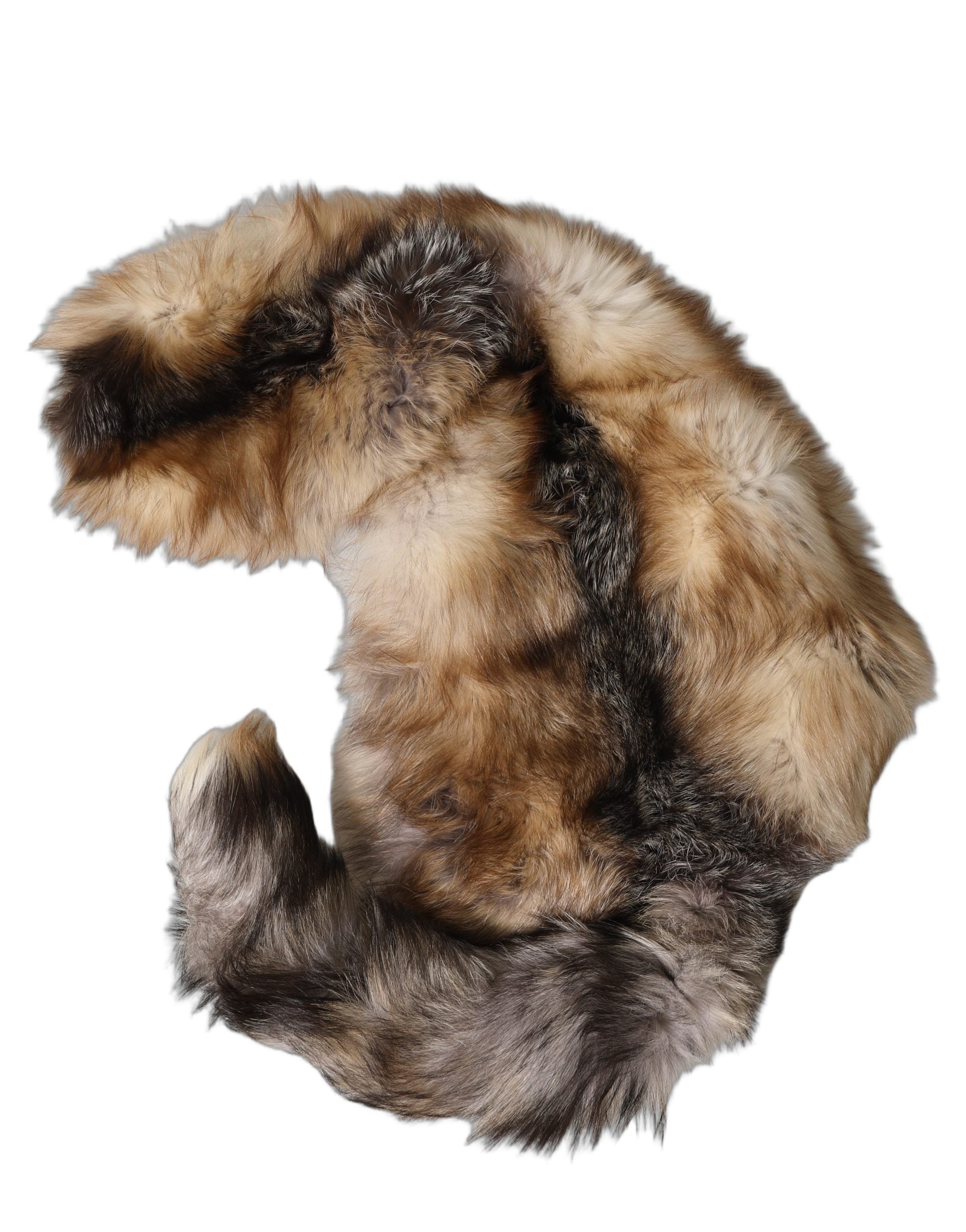 Dolce & Gabbana Brauner Frostfuchs Pelz Halswärmer Winterschal